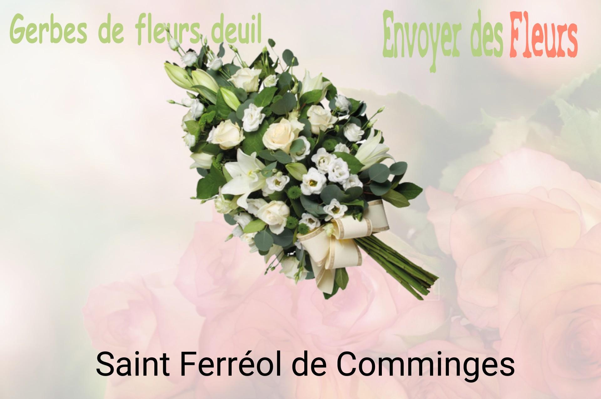 Gerbe de fleurs de deuil livrée à Saint-Ferréol-de-Comminges